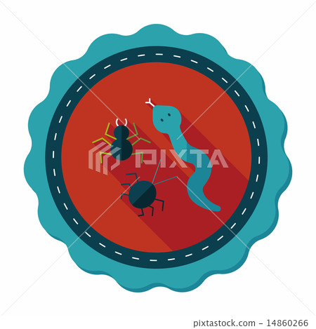 Reptiles flat icon with long shadow,eps10 Reptiles flat icon with long shadow,eps10 14860266