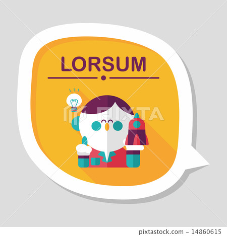 Space scientists flat icon with long shadow,eps10 Space scientists flat icon with long shadow,eps10 14860615