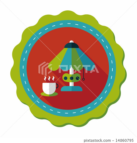 coffee time flat icon with long shadow,eps10 coffee time flat icon with long shadow,eps10 14860795