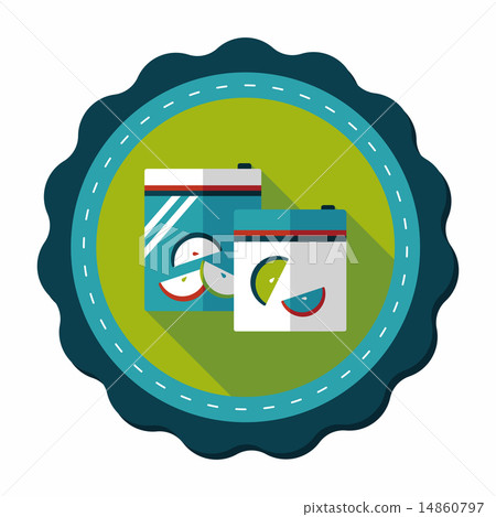 kitchenware zipper bags flat icon with long shadow,eps10 kitchenware zipper bags flat icon with long shadow,eps10 14860797