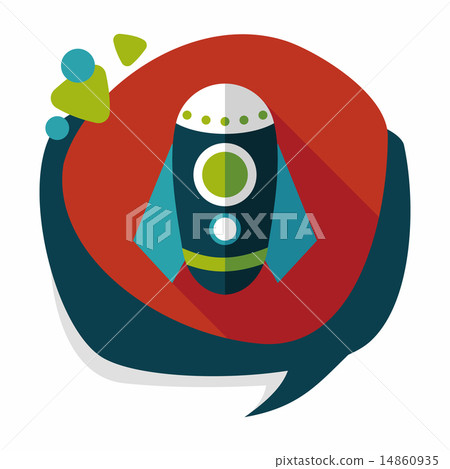 Rocket flat icon with long shadow,eps10 Rocket flat icon with long shadow,eps10 14860935