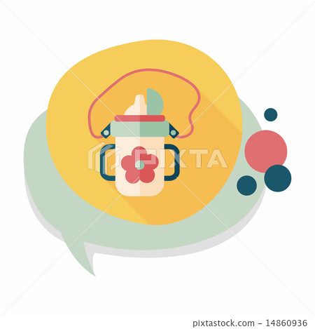 kid water bottle flat icon with long shadow,EPS 10 kid water bottle flat icon with long shadow,EPS 10 14860936