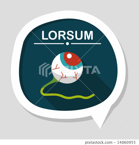 Halloween eyeball flat icon with long shadow,eps10 Halloween eyeball flat icon with long shadow,eps10 14860955