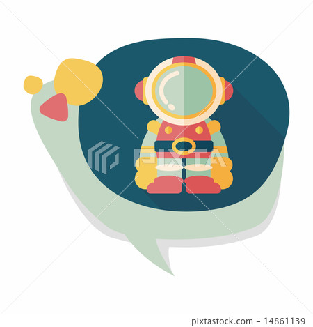 Space Astronaut flat icon with long shadow, eps10 Space Astronaut flat icon with long shadow, eps10 14861139