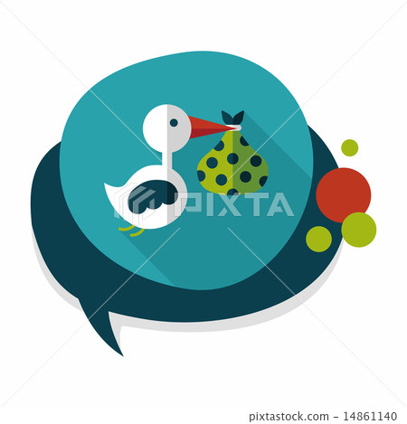 bird and baby flat icon with long shadow,eps10 bird and baby flat icon with long shadow,eps10 14861140