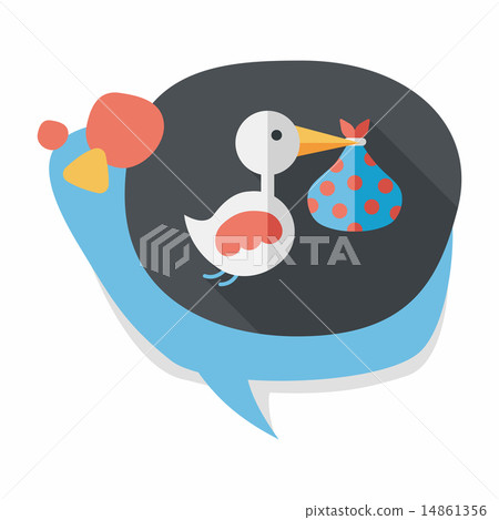 bird and baby flat icon with long shadow,eps10 bird and baby flat icon with long shadow,eps10 14861356