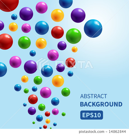 colorful glossy bubbles 14862844