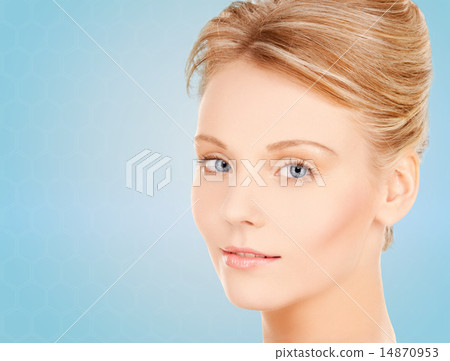 face of beautiful young woman 14870953