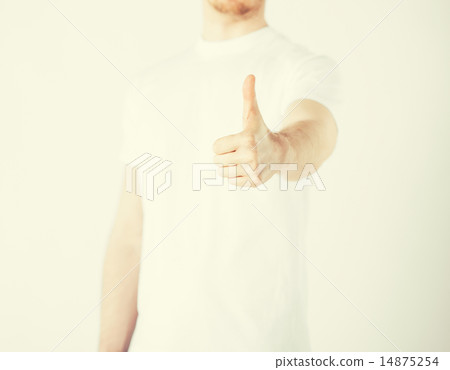 man showing thumbs up 14875254