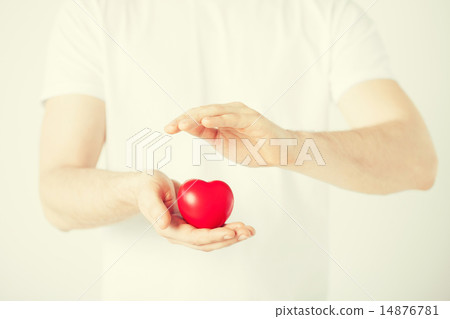 man hands with heart man hands with heart 14876781