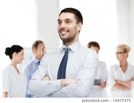 handsome businessman with crossed arms 14877475