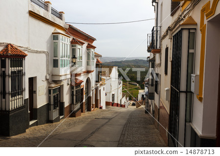 ordinary street in spanish town. Olvera 14878713