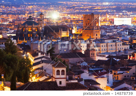 Granada in evening from mount Granada in evening from mount 14878739