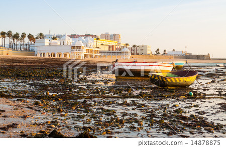 Boats at Playa de la Caleta. Cadiz 14878875