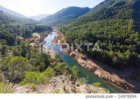 Sunny mountains landscape with river Sunny mountains landscape with river 14878894