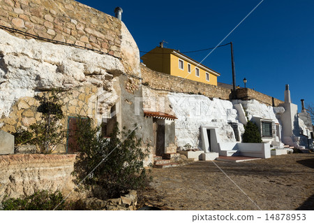 Dwelling houses into rocks. Chinchilla de Monte-Aragon 14878953
