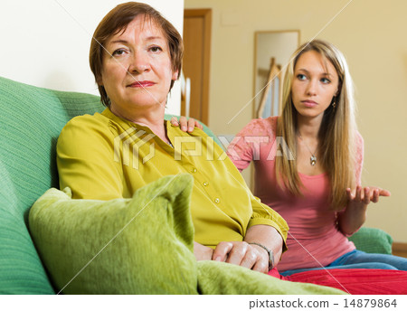 Adult daughter tries reconcile with mature mother Adult daughter tries reconcile with mature mother 14879864