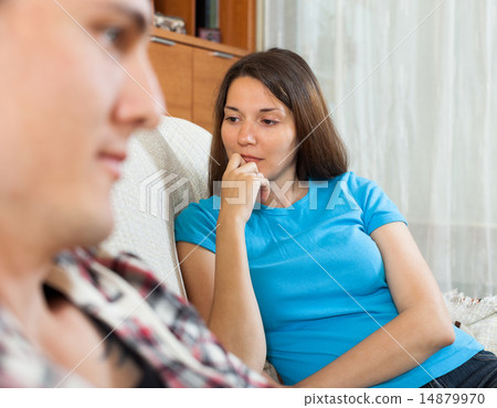 Unhappy woman after quarrel 14879970
