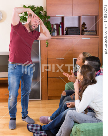 friends hanging out with beer and jokes friends hanging out with beer and jokes 14880272