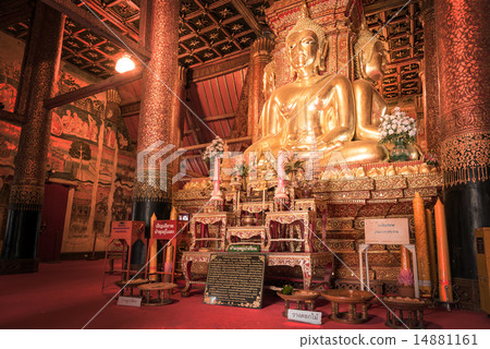 Buddha image in temple of Wat Phumin 14881161