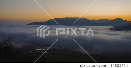 cloudscape in Crimea Mountains 14881434