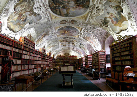 Library, during theology, Czech Republic, Strahov monastery in Prague 14881582