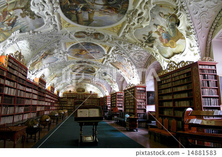 Library, during theology, Czech Republic, Strahov monastery in Prague Library, during theology, Czech Republic, Strahov monastery in Prague 14881583