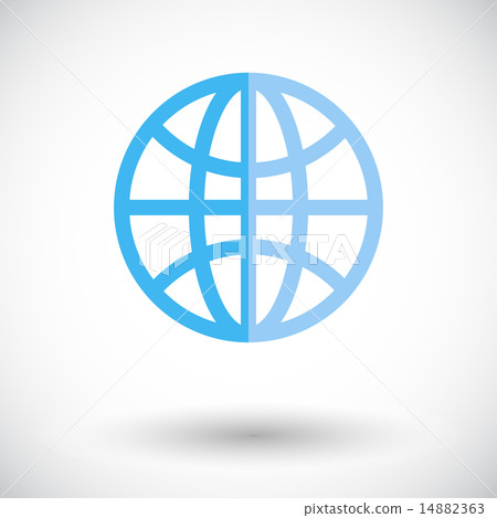 Earth flat icon. Earth flat icon. 14882363