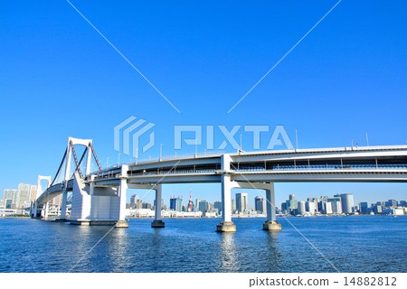 Rainbow Bridge from Daiba Park (1) 14882812