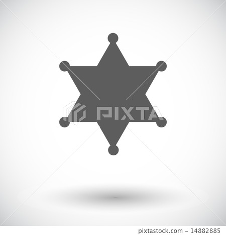 Police single icon. Police single icon. 14882885