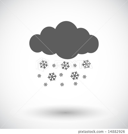 Snowfall single icon. 14882926