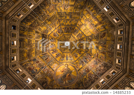 Italy Florence San Giovanni Baptistery Stock Photo 14885233