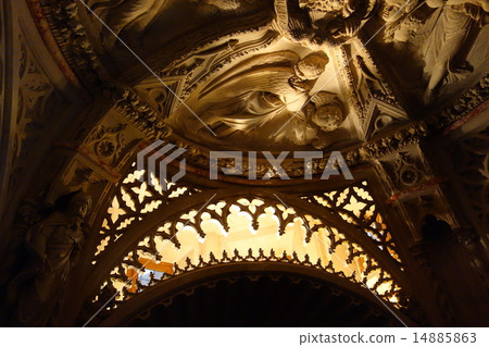 Gothic sculpture of St. James the Cathedral in Croatia 14885863