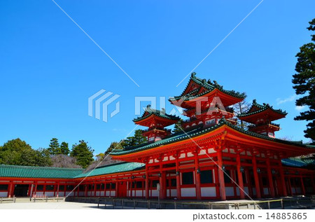 神社神社京都平安神社 神社神社京都平安神社 14885865