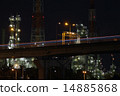 Night factory and highway Night factory and highway 14885868