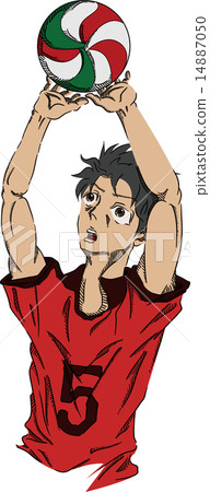 Volleyball player Toss 14887050