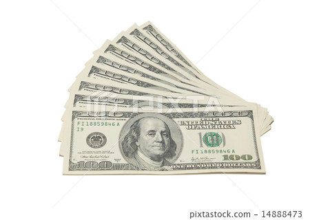 Stack of american dollars 14888473