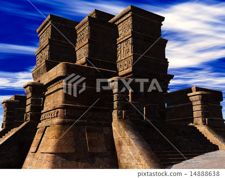 Stairs of Mayan temple Stairs of Mayan temple 14888638