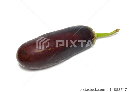 Purple aubergine isolated on white. 14888747