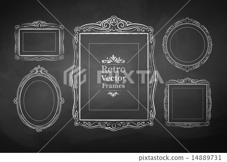 Vintage baroque frames. Vintage baroque frames. 14889731
