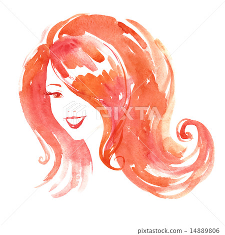 Watercolor girl 14889806