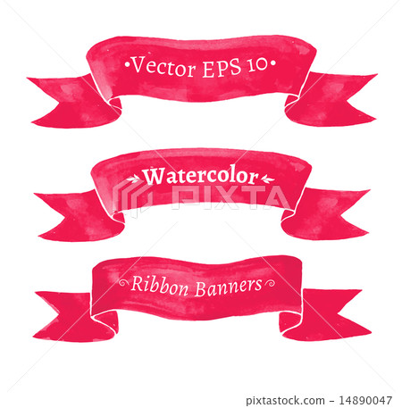 Red ribbon banners.  14890047