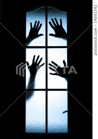 diffused silhouette of people diffused silhouette of people 14891342