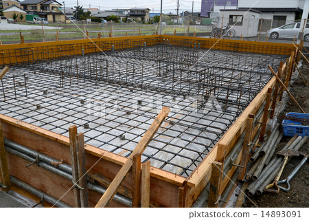 Foundation layered reinforcement of houses 14893091