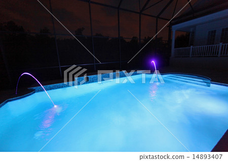 Pool at Night 14893407