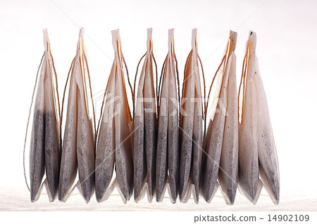 tea bags on a white background tea bags on a white background 14902109