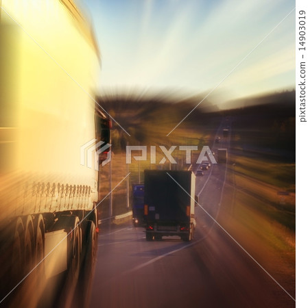 Autumn highway travel cars blur Autumn highway travel cars blur 14903019