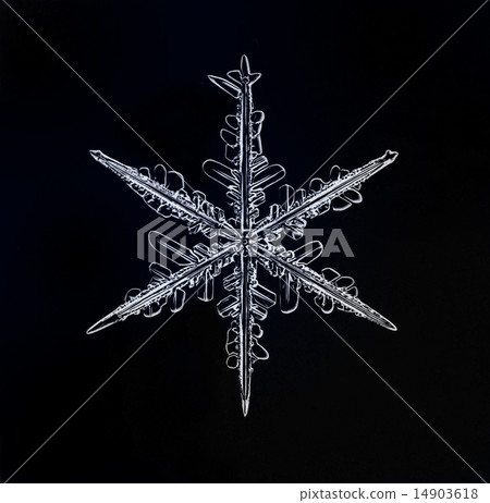 natural crystal snowflake macro 14903618