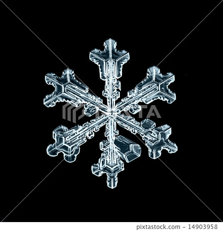 natural crystal snowflake macro 14903958