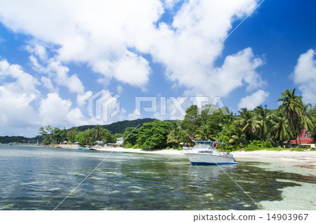 La Digue island, Seychelles, Anse la Reunion.  14903967